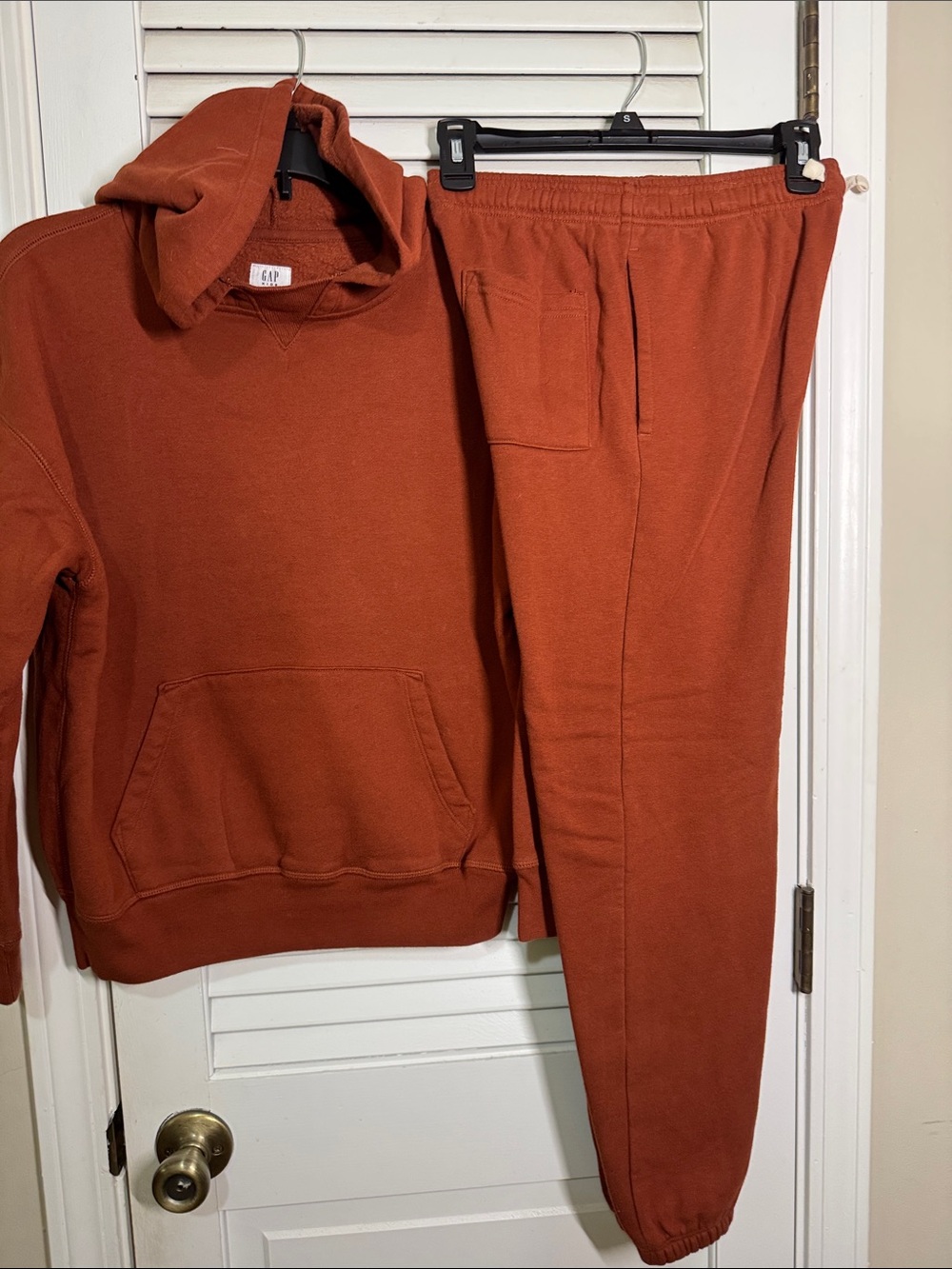 GAP Kids Crewneck Hoodie & Joggers Set - Rust